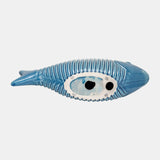 Cer,16",v Striped Fish,blue