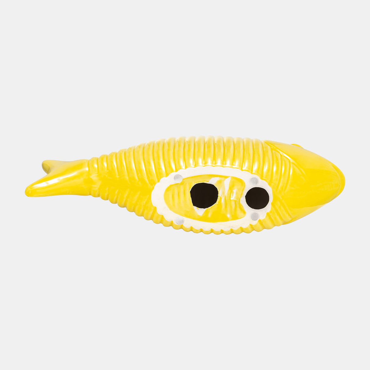 Cer,16",v Striped Fish,yellow