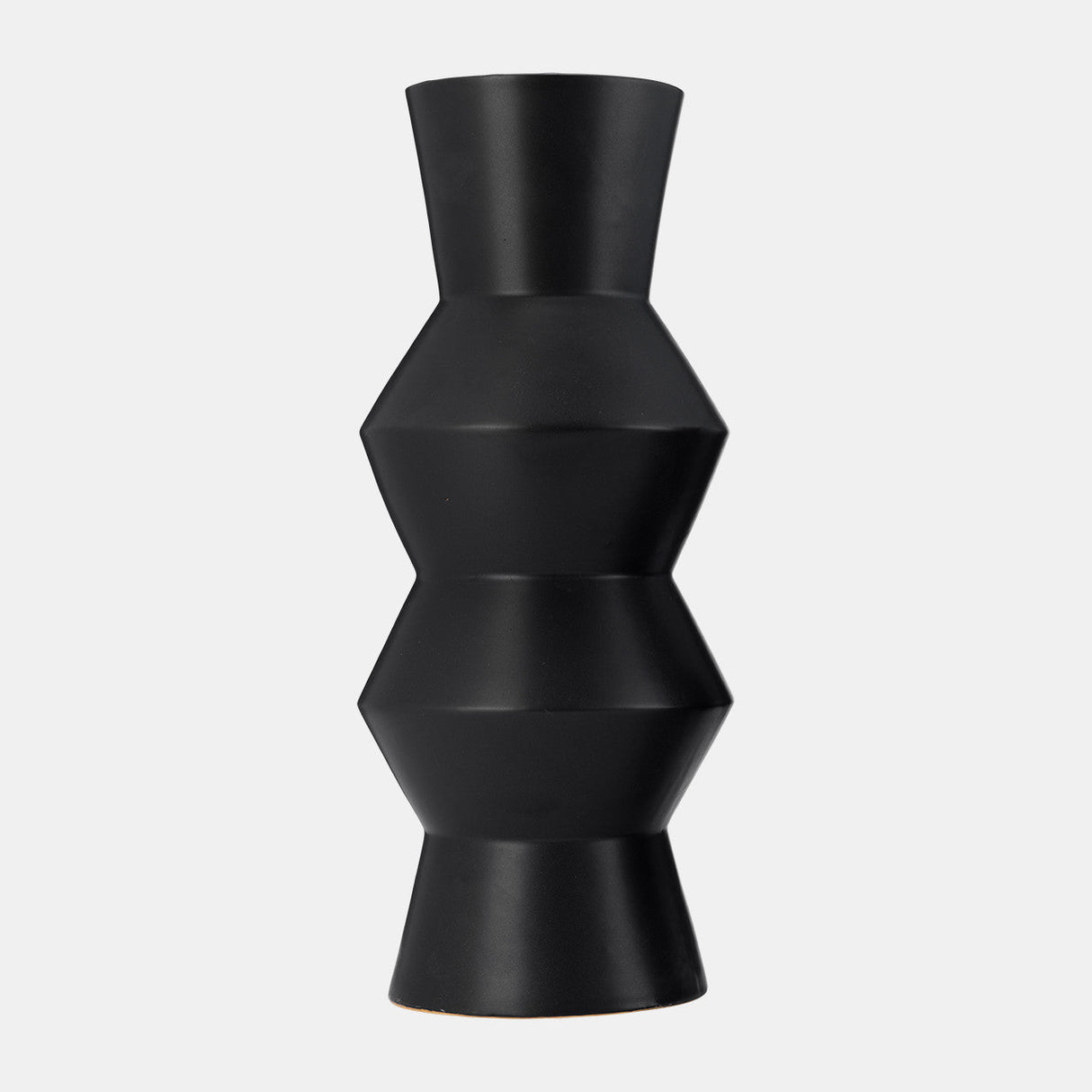 Cer, 17"h Totem Vase, Black