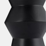 Cer, 17"h Totem Vase, Black