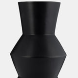 Cer, 17"h Totem Vase, Black