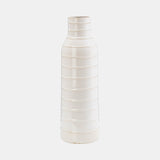 Cer, 17"h Tribal Vase, Ivory