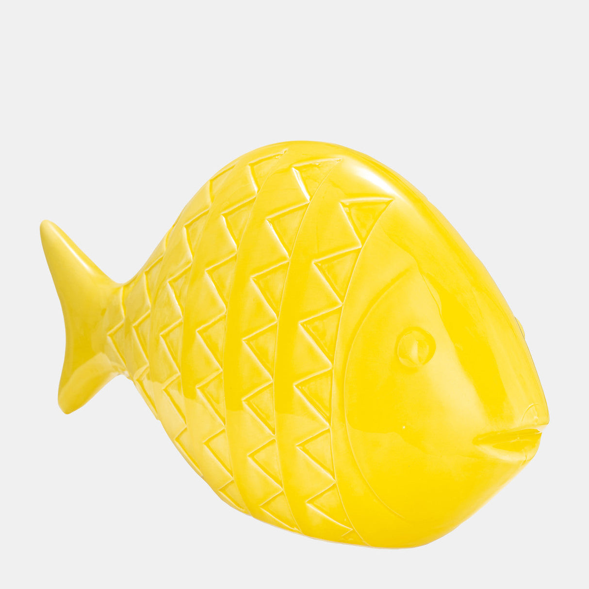 Cer,17",zigzag Scaled Fish,yellow