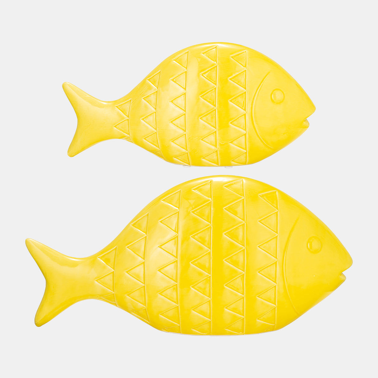 Cer,17",zigzag Scaled Fish,yellow