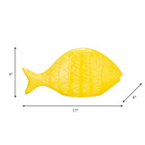 Cer,17",zigzag Scaled Fish,yellow