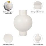 Cer, 18"h Bubble Vase, Creme