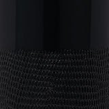 Cer, 18"h Grooved Vase, Black