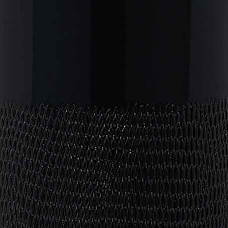 Cer, 18"h Grooved Vase, Black