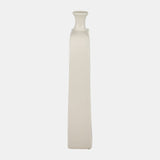 Cer, 18" Vase W/cut-out, Cream