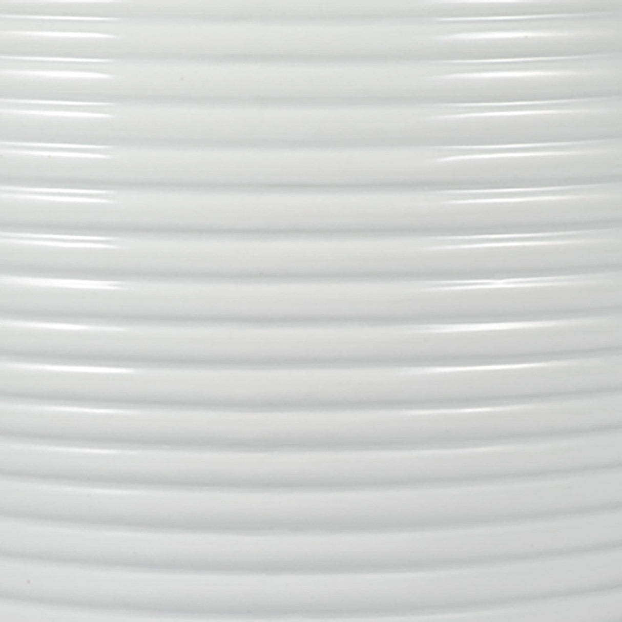 Cer, 24" Ribbed Temple Jar, White