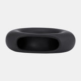 Cer, 5" Donut Vase, Black