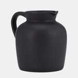 Cer, 5" Pitcher Vase, Black