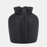 Cer, 5" Pitcher Vase, Black