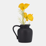 Cer, 5" Pitcher Vase, Black