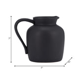 Cer, 5" Pitcher Vase, Black