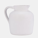 Cer, 5" Pitcher Vase, White