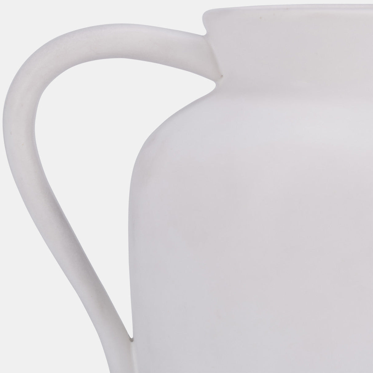 Cer, 5" Pitcher Vase, White