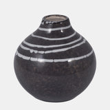 Cer, 5" Primeval Vase, Black