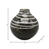 Cer, 5" Primeval Vase, Black