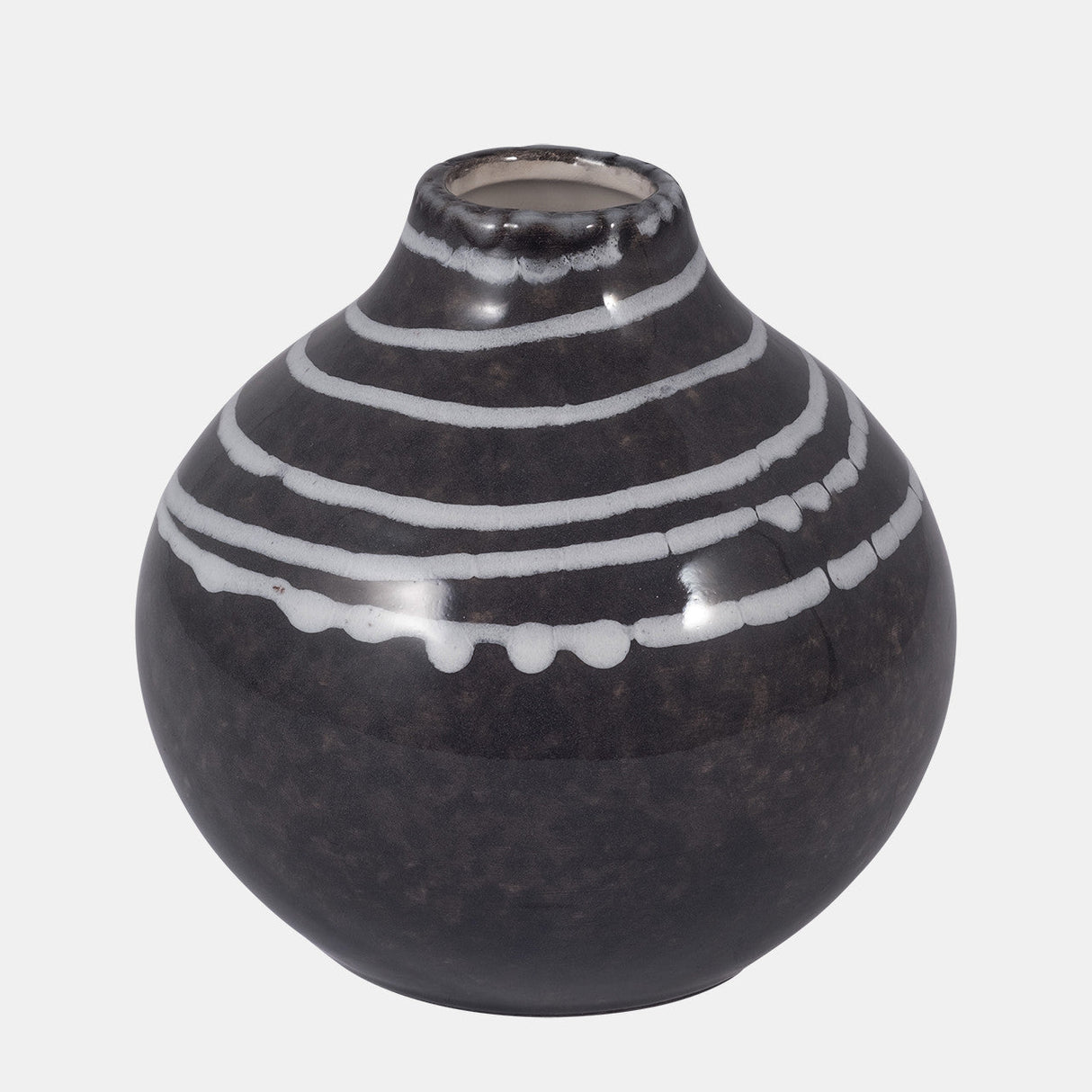 Cer, 5" Primeval Vase, Black