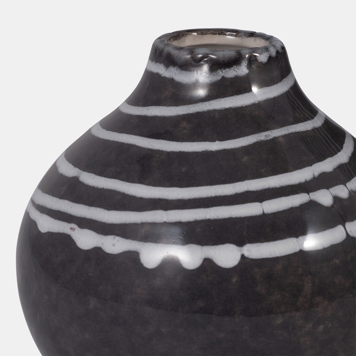 Cer, 5" Primeval Vase, Black