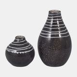 Cer, 5" Primeval Vase, Black