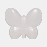 Cer, 6" Balloon Butterfly, White