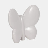 Cer, 6" Balloon Butterfly, White