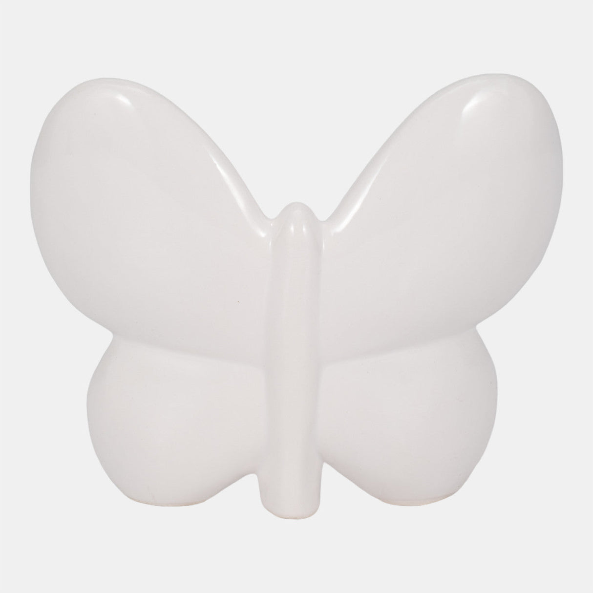 Cer, 6" Balloon Butterfly, White