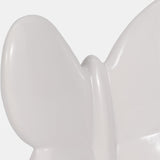 Cer, 6" Balloon Butterfly, White