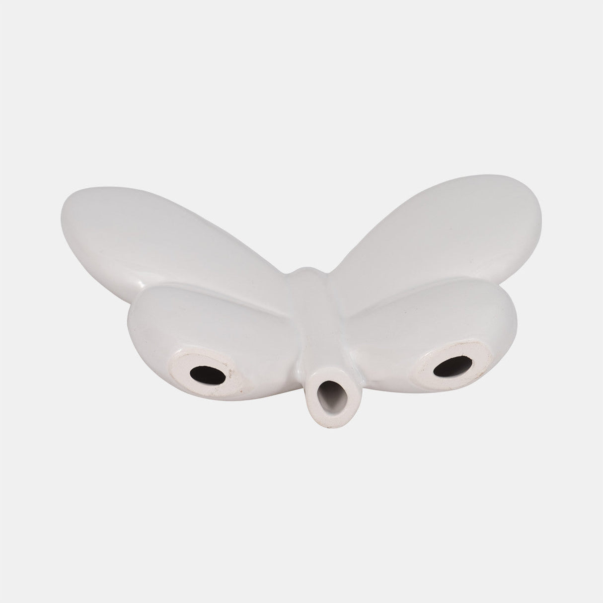 Cer, 6" Balloon Butterfly, White