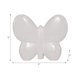 Cer, 6" Balloon Butterfly, White