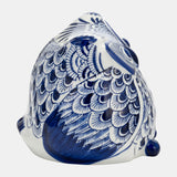 Cer, 6"h Chinoiserie Owl, Blue/white