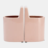 Cer, 6" Pouch Bookends, Blush