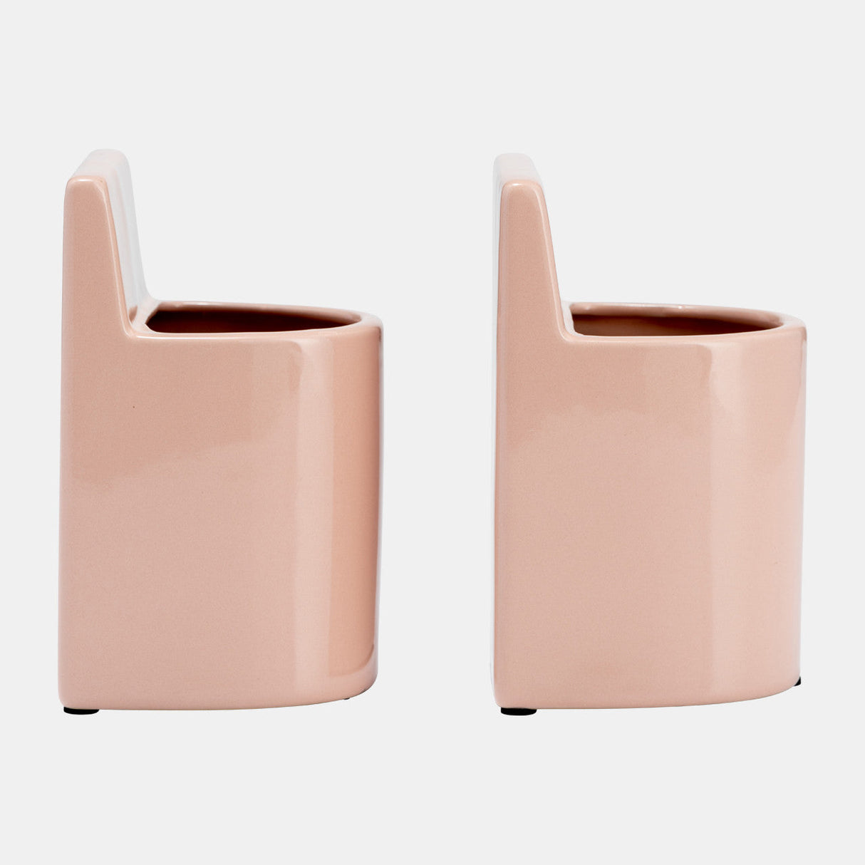 Cer, 6" Pouch Bookends, Blush