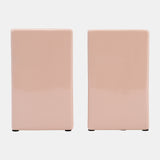 Cer, 6" Pouch Bookends, Blush