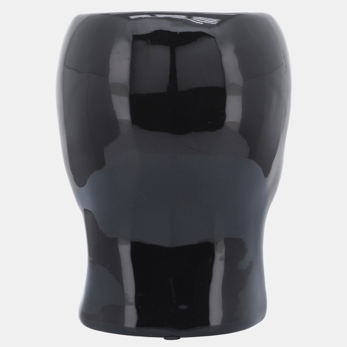 Cer, 6" Skull Vase, Black