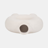 Cer, 7" Donut Footed Vase, Cotton