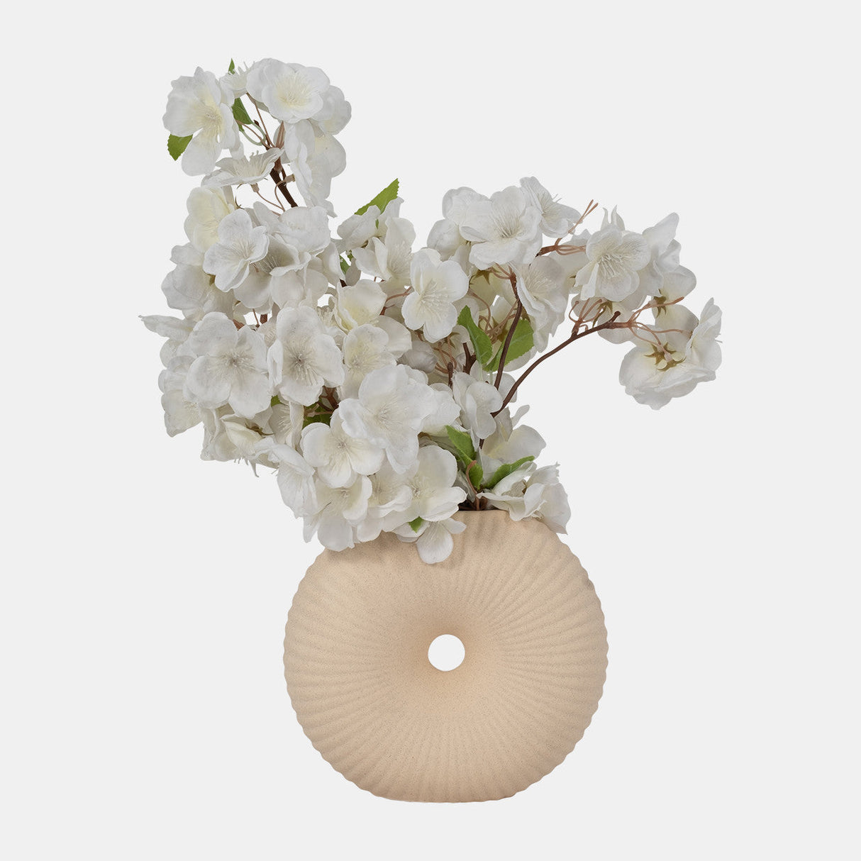 Cer, 7" Donut Hole Vase, Cotton