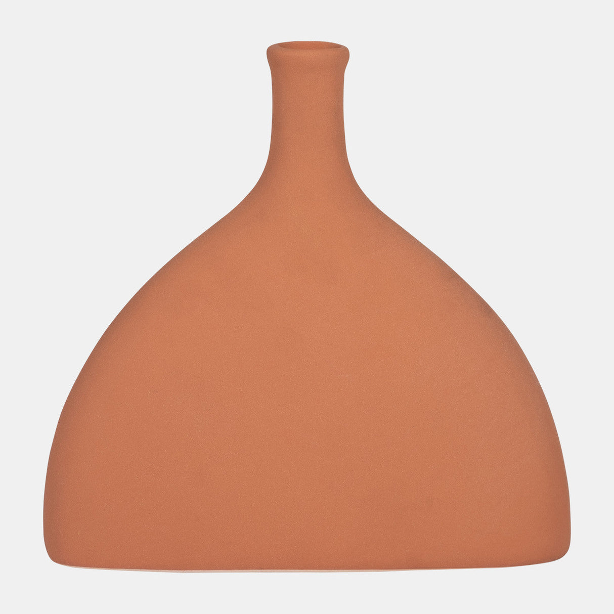 Cer, 7" Half Dome Vase, Terracotta