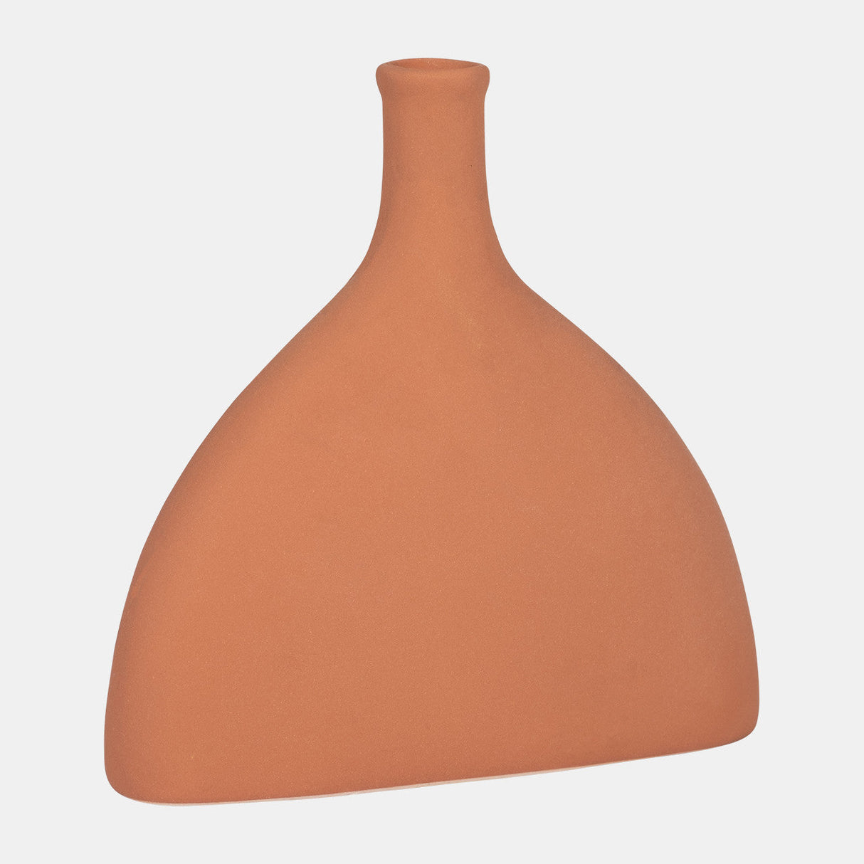 Cer, 7" Half Dome Vase, Terracotta