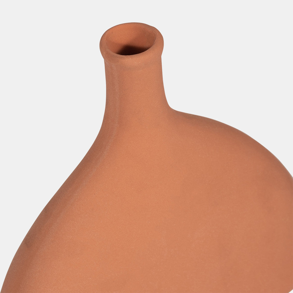 Cer, 7" Half Dome Vase, Terracotta