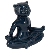 Cer, 7" Yoga Cat, Navy Blue