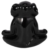 Cer, 7" Yoga Elephant, Blk