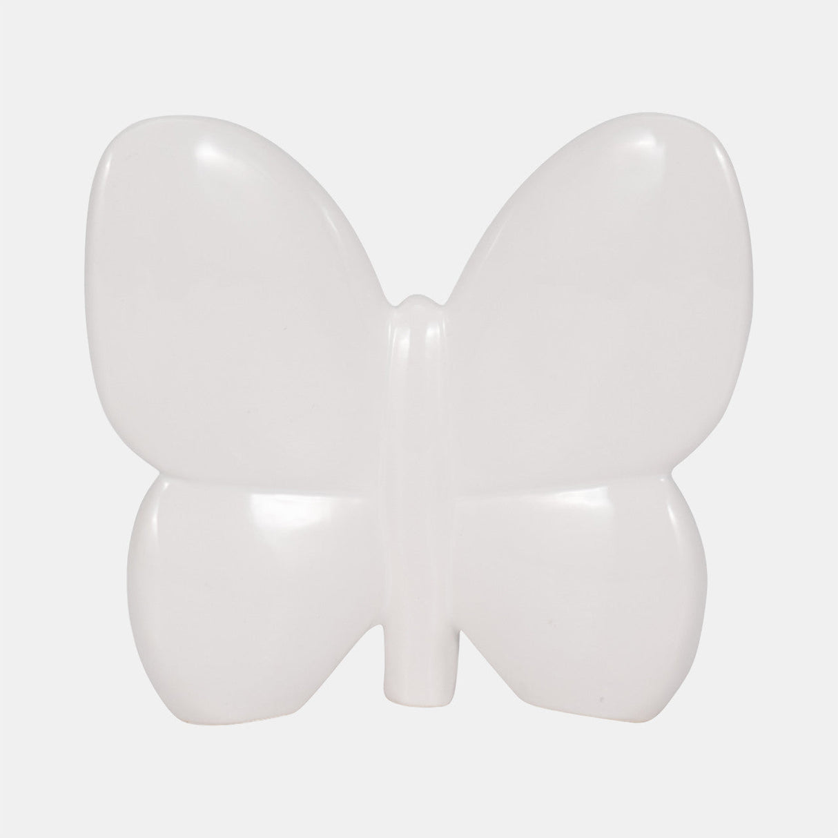 Cer, 8" Balloon Butterfly, White