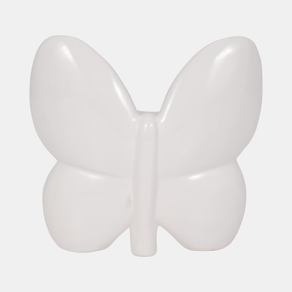 Cer, 8" Balloon Butterfly, White