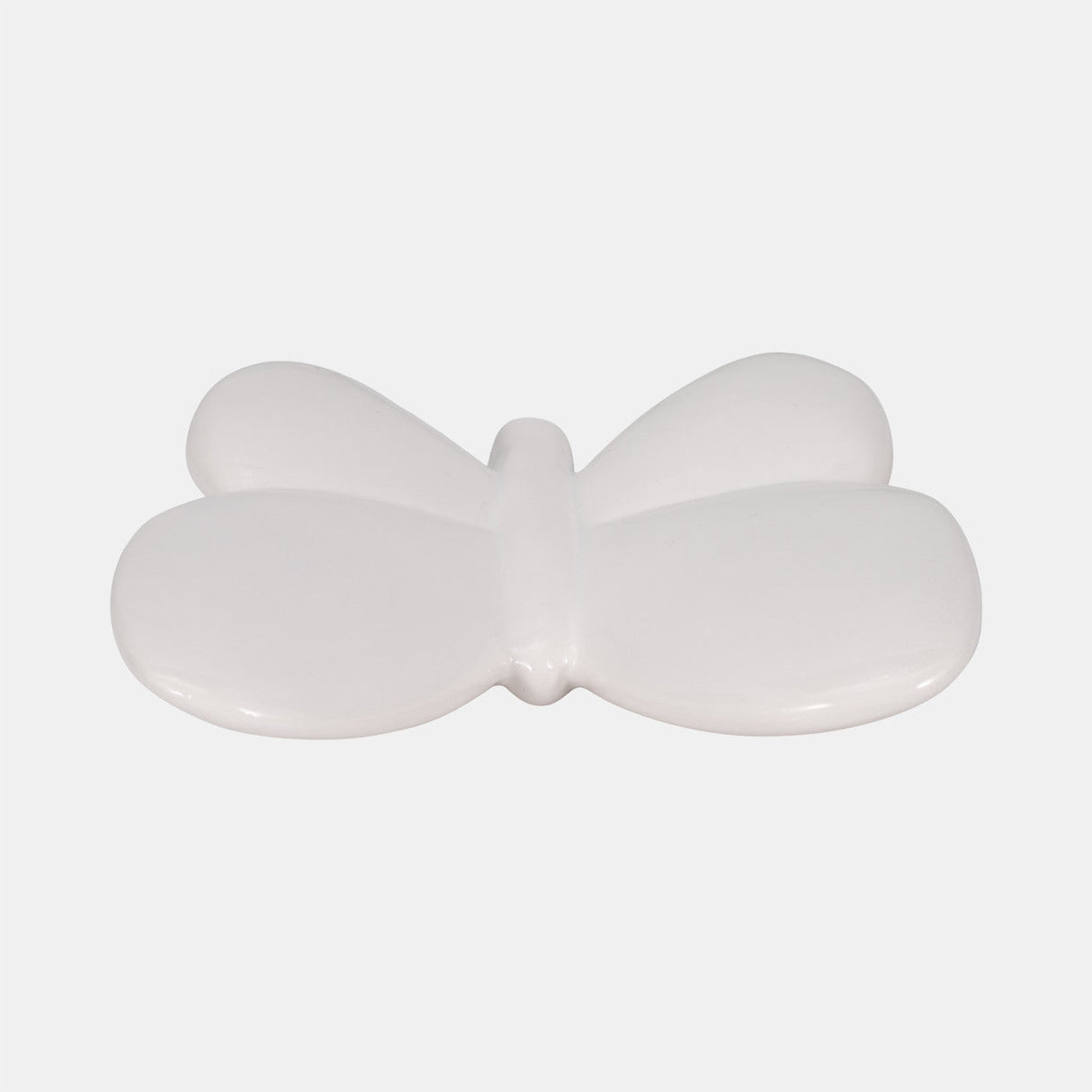 Cer, 8" Balloon Butterfly, White