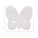 Cer, 8" Balloon Butterfly, White