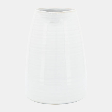 Cer, 8"h Pitcher, White