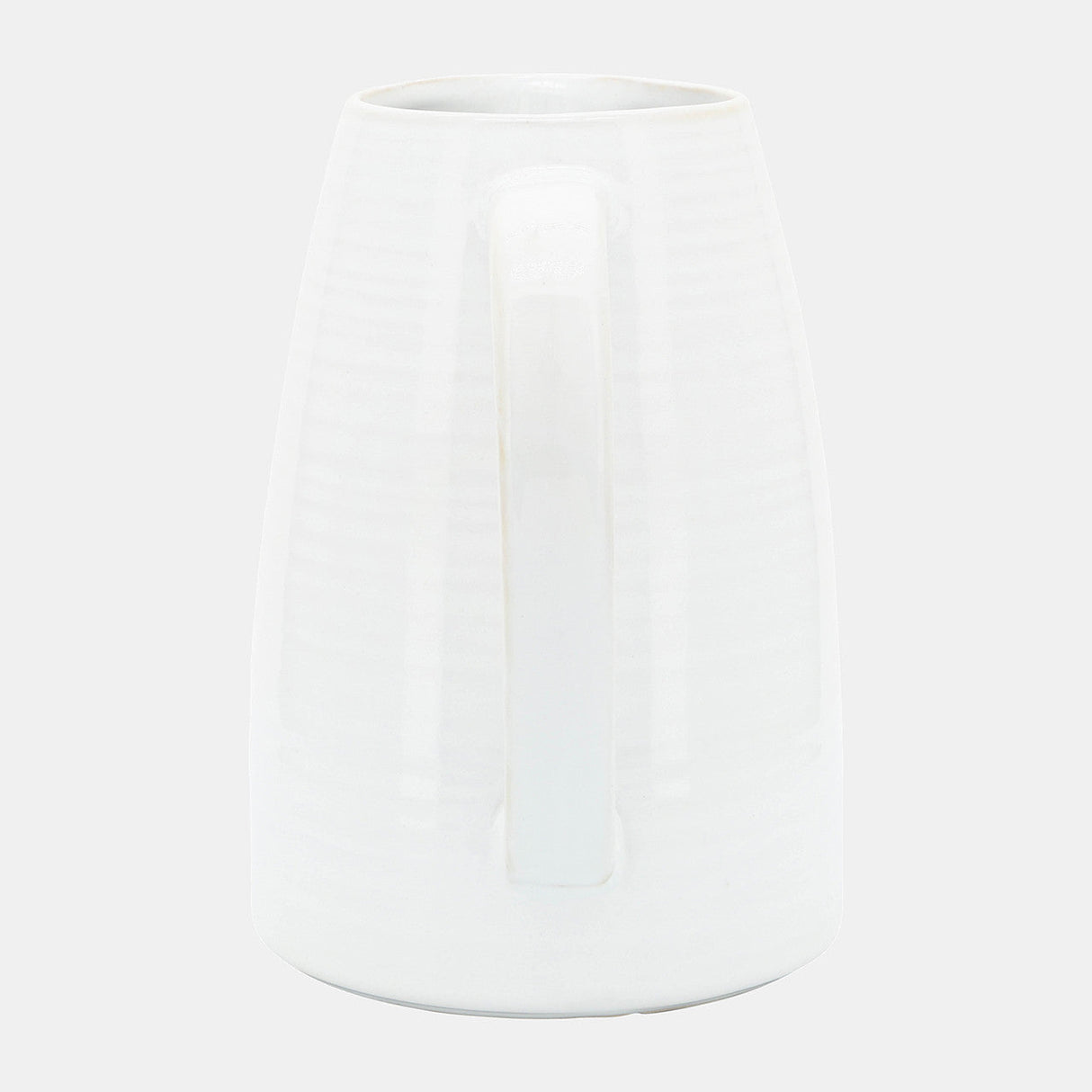 Cer, 8"h Pitcher, White